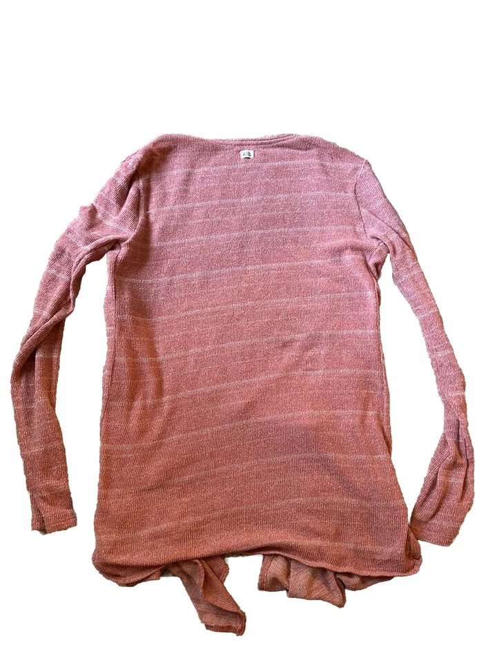Volcom Women’s Cardigan Pink Open Front Wrap Size S - Image 3 of 4