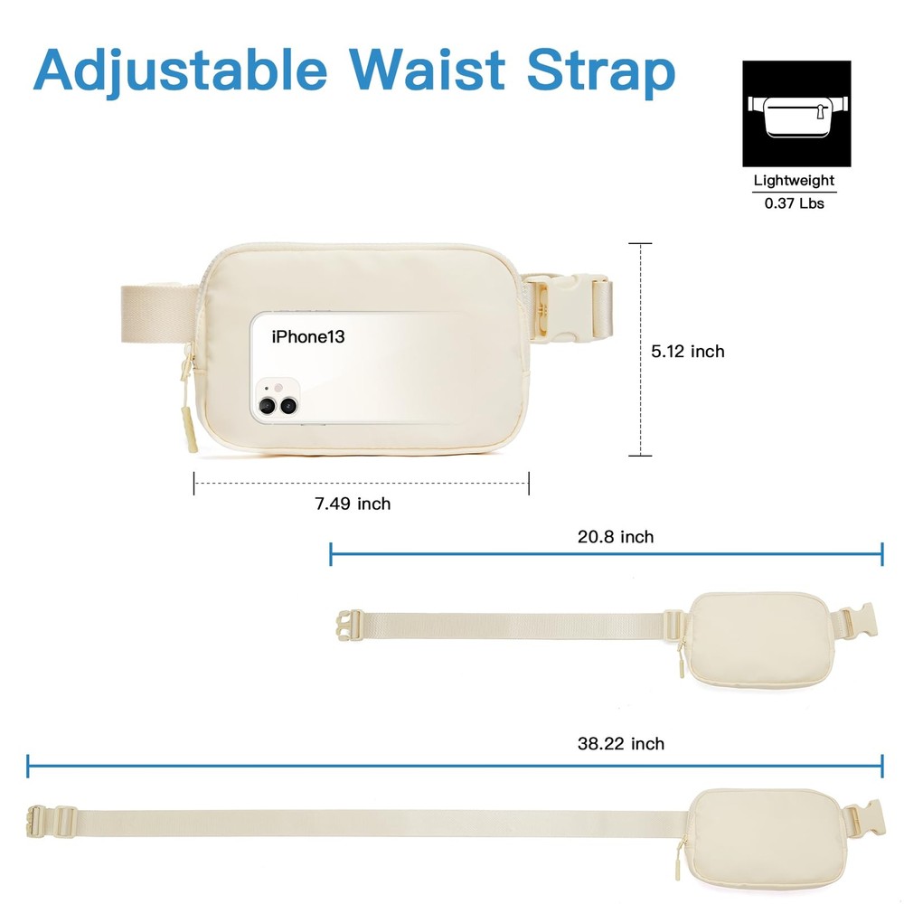 Belt Bag for Women Men Fashionable Crossbody Fanny Pack for Women Waist Bag w...