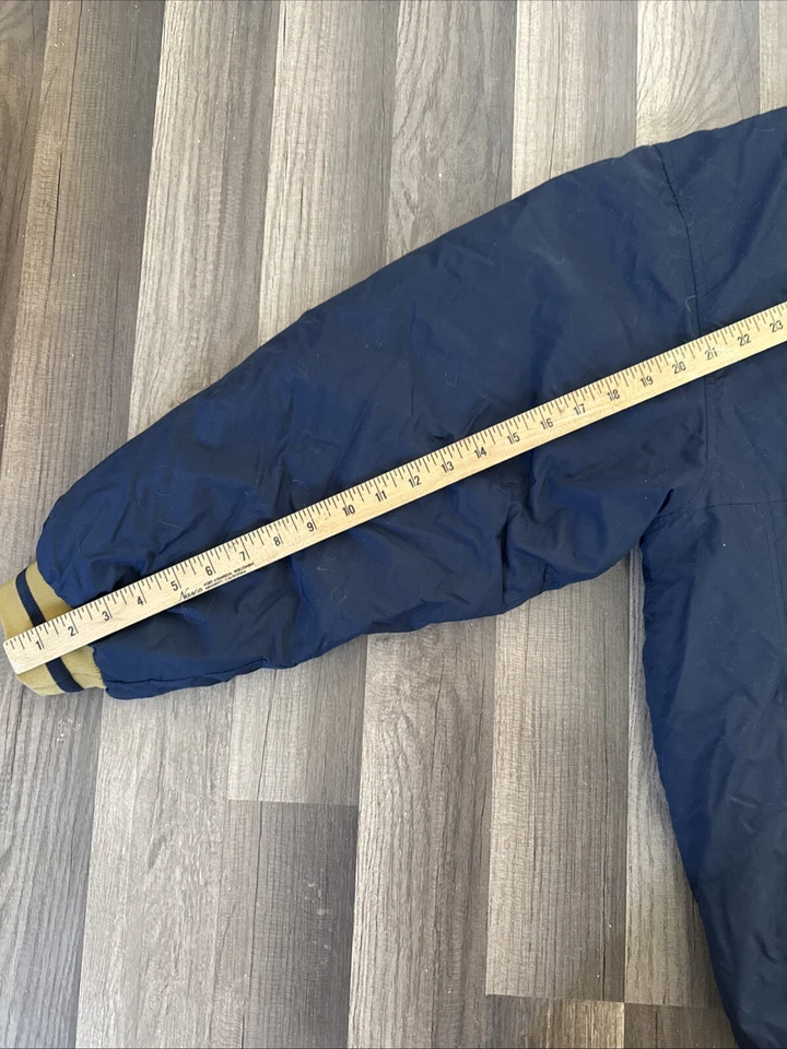 Chaqueta Abrigo Vintage Champs Sports Notre Dame Puffer Para Hombre Talla Grande Foto 4 de 4