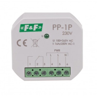 Elektromagnetisches Relais  PP-1P-230V 16A Beleuchtung LED Leuchtmittel F&F 