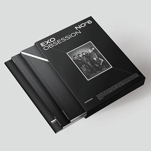 EXO OBSESSION 6th Album OBSESSION Ver CD+Photo Book+Lyric+F.Poster+2 Card SEALED