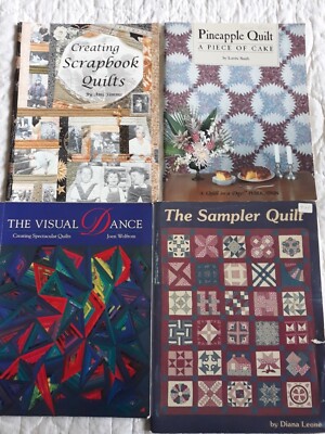 4 Quilt Books Quilt In A Day+Pineapple Quilt+Sampler Quilt+Visual Dance Nice 