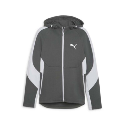 PUMA Evostripe FullZip Hoodie Mens Grey Casual Outerwear 67899580