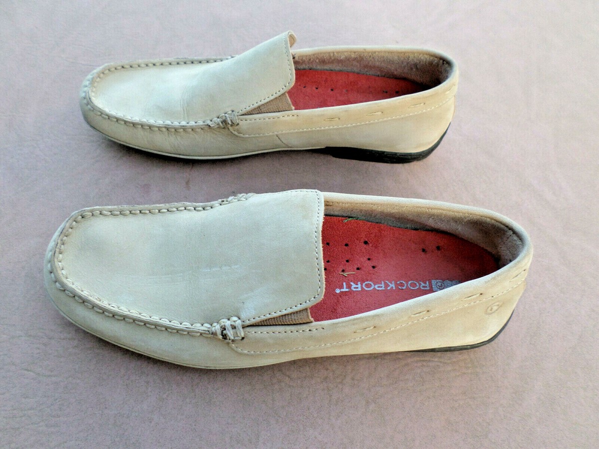 Rockport Men\'s Slip-On Suede Loafers in Beige Rockport Men main image 4