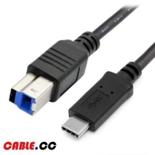 USB-C USB 3.1 Type C Male to USB 3.0 Standard B Male Data Cable for Hard Disk