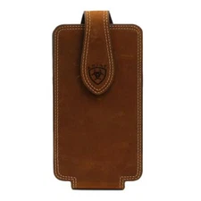 ARIAT Large Brown Leather Cell Phone Case