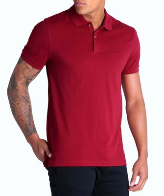 pima cotton johnny collar knit polo