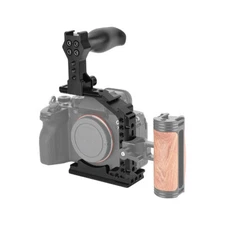 CAMVATE Half Camera Cage with QR Top Handle & Shoe Mount for Sony Alpha 7IV A7M4