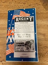 VTG Movie Flyer Advertising Regent Theatre MI Katherine Hepburn Cary Grant