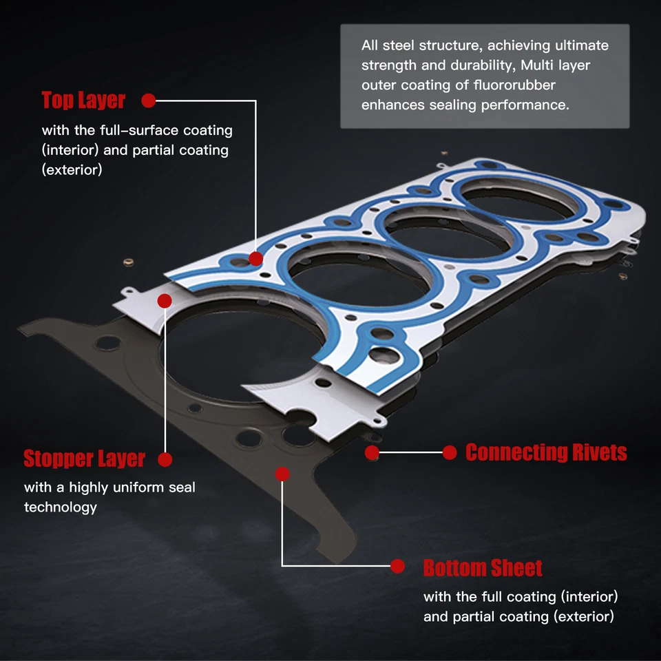 Junta de cárter de aceite de motor para Ford F-250 F-250 F-350 Super Duty 2011-2016 6,7 L Foto 4 de 4