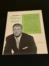 1958 Mickey Mantle- (11" x 14")- cardboard sign -Natl. Sports Council display --