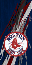 One Boston Red Sox Cornhole Board Wrap
