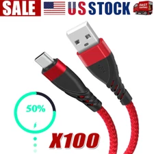 USB C Type C Charger Cable Lot Fast Charging for Samsung S23 S20 S21 S22 Cord