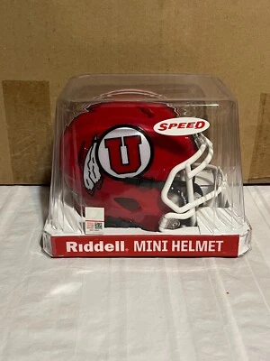 Utah Utes NCAA Riddell Speed Red Mini Helmet - Image 1 of 4