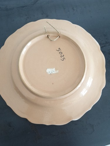Vintage Wandteller Keramik Blumen 23,5 cm - Bild 5 von 5