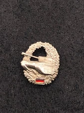Vintage West German Military Beret Branch Insignia - Armor