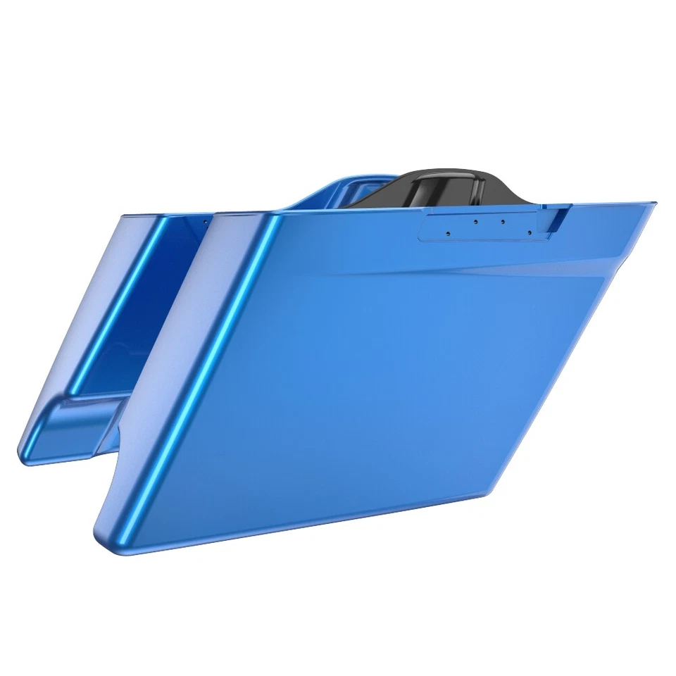 Parte inferior de alforja extendida azul eléctrica Harley Street Road Glide 2014+ Foto 4 de 4