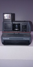 VINTAGE POLAROID IMPULSE INSTANT CAMERA 600 PLUS FILM GRAY UNTESTED
