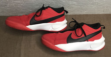 Nike Team Hustle DX-SU21 Youth Sneakers Red Black Mesh Athletic Shoes Size 7Y