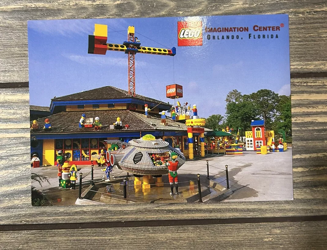 Vintage Lego Imagination Center Orlando, FL Display Postcard