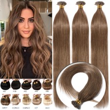 I-Tip Stick 100 Remy Human Hair Extensions Pre Bonded Keratin Fusion Thick 1G/S