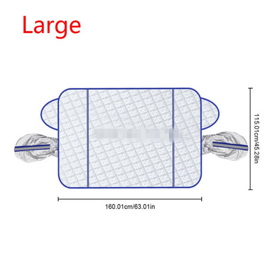 Parabrisas Para Sedán Coche Parasol Escarcha Protector Nieve Todo Clima Accesorio Foto 4 de 4
