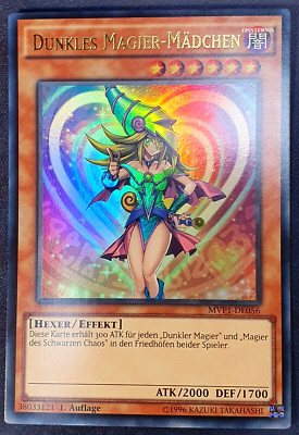 Dunkles Magier Mädchen 1. Auflage Neu! Ultra Rare Holo Yugioh Deutsch MVP1