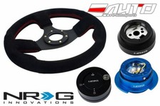 Nrg 320 Race Suede Steering Wheel Red170 Hub2.5 Blue Quick Releaselock Matt A Nrg 320 Race Suede Steering Wheel Red170 Hub2.5 Blue Quick Releaselock Matt A