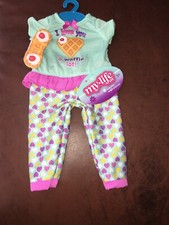 My Life Doll Waffle Pajama Set w/ Sleep mask for 18" Doll NWT