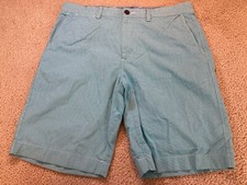 J.Crew Club Mens Size 34 Bermuda Shorts Plaid Green White Cotton