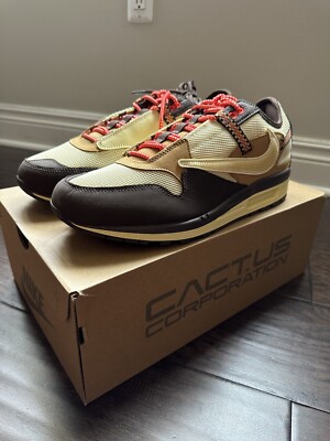 Size 13 - Nike Air Max 1 x Travis Scott Low Baroque Brown