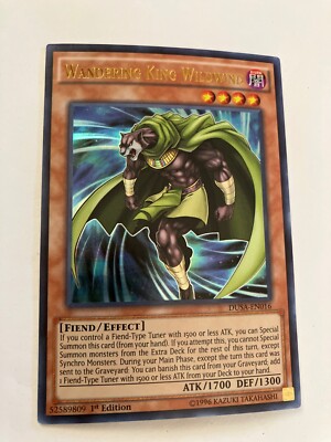 Wandering king wildwind 1st edition rare foil yu-gi-oh gaming
