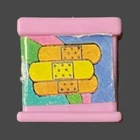Barbie Band Aids Box Pink - Barbie Doll Accessory (Distressed Vintage Sticker)