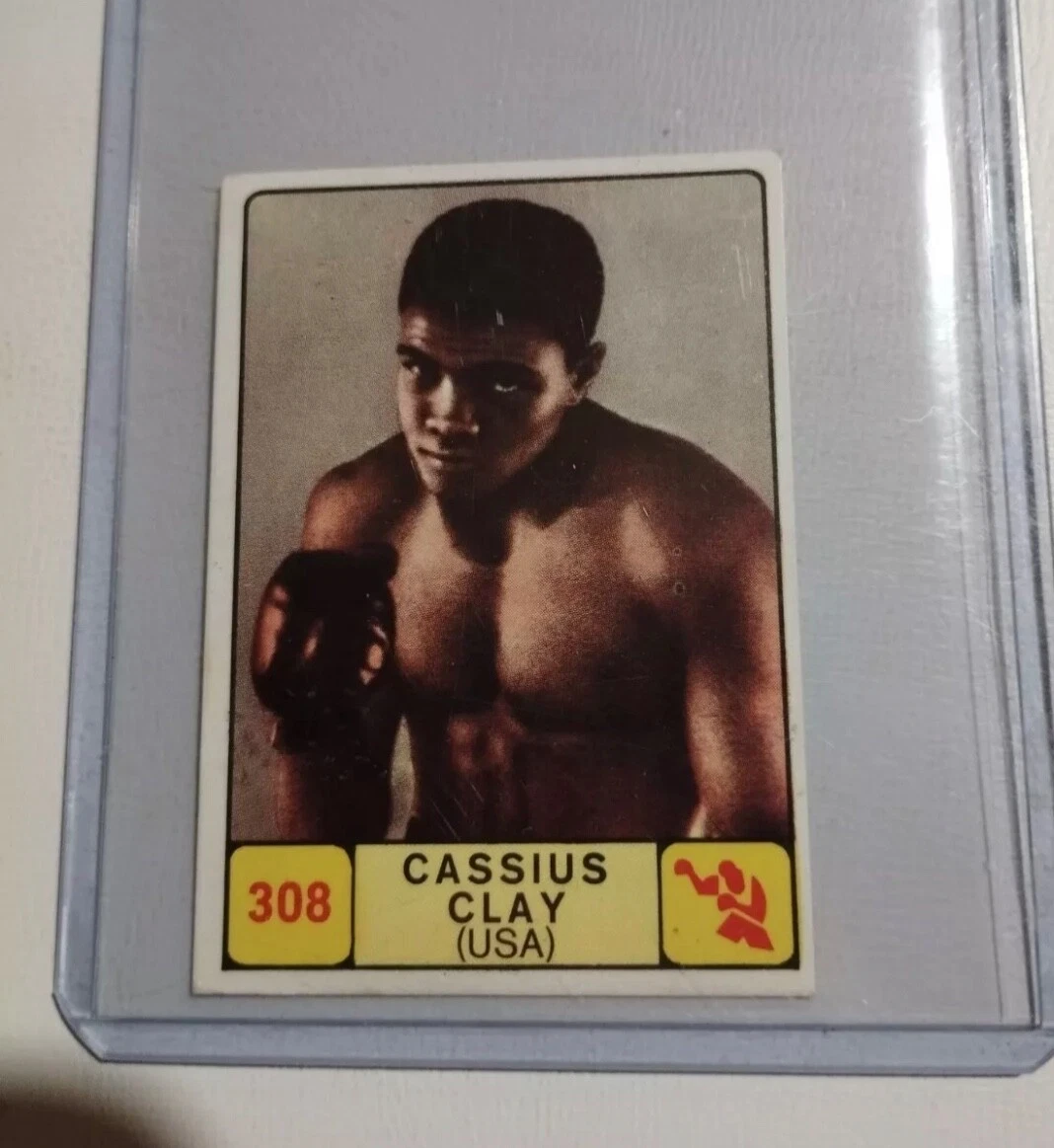 Cassius Clay 1968 Valida Panini 新品オリジナルステッカー ルーキーミント Muhammad Ali - 画像1/2