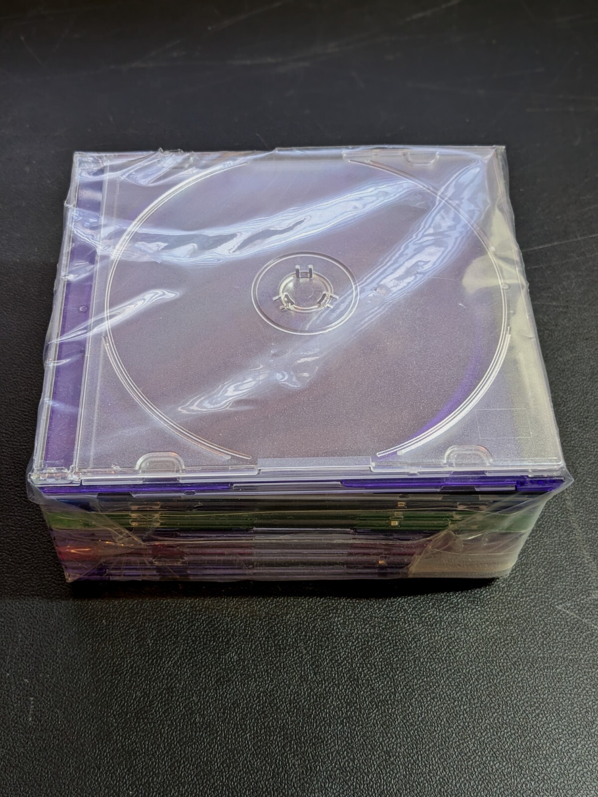 14 Multi-Color Slim CD/DVD Jewel Cases with Clear Tray Storage