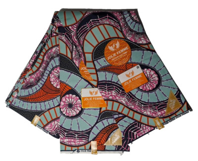 ( 6 Yards) SUPER WAX -JOLIE FEMME Stoff wird in hochwertiger Qualität