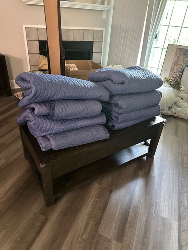 8 moving blankets - used once 72x80