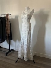 Maggie Sottero Wedding Dress Ivory Mermaid Size 6 Lace Sweetheart Neckline