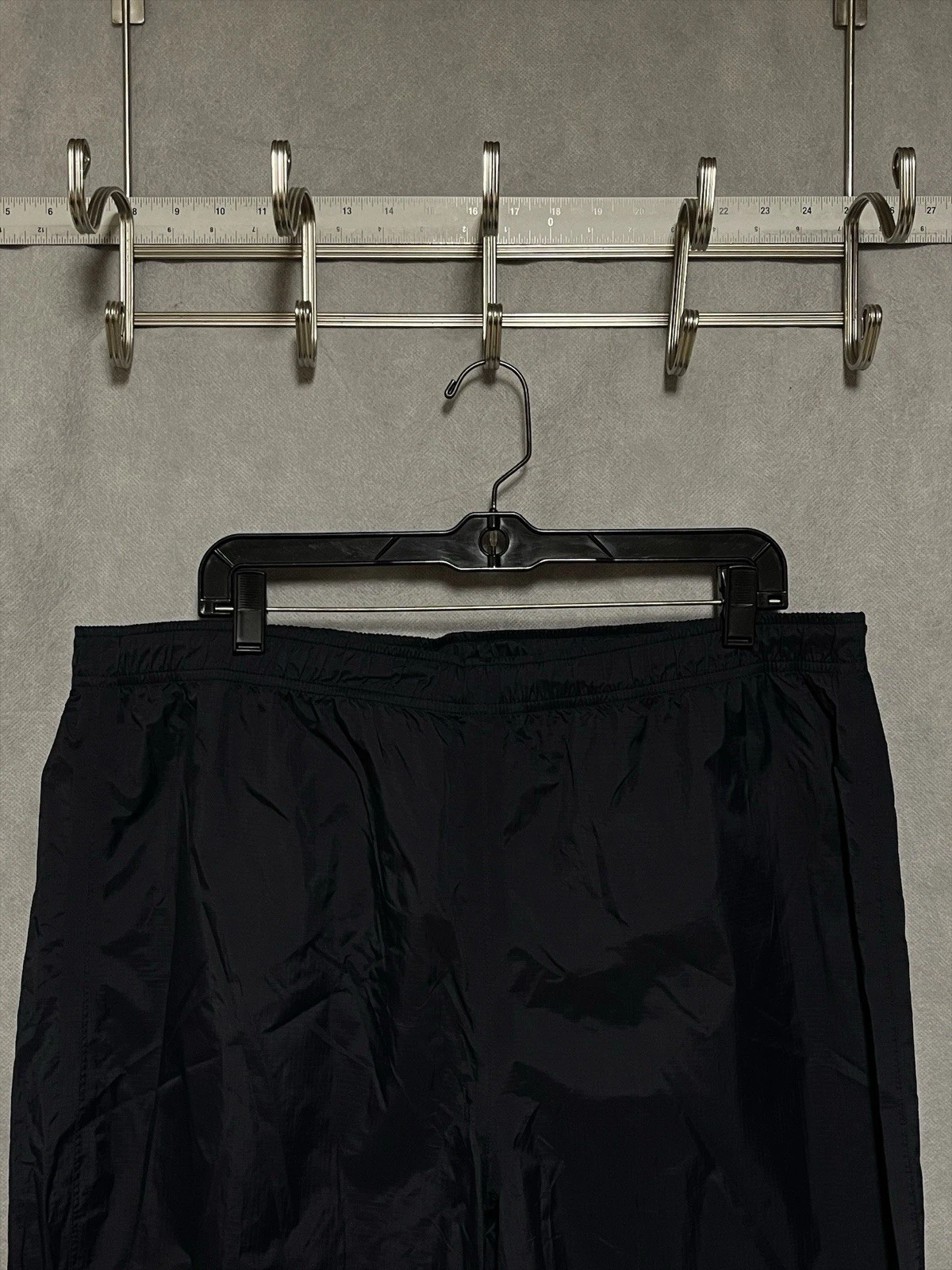 NWOT LL Bean Pants Men XL x31" Blk TEK Nylon Waterproof Rain Outdoor Hike OAH33