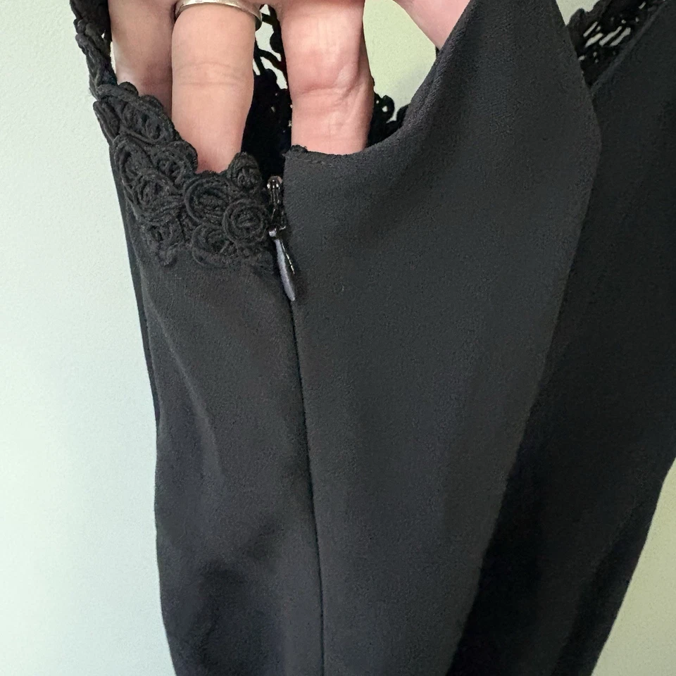 Sujetador bustier estructurado encaje negro La Perla Moda años 90 LBD vestido talla 46 Italia Foto 4 de 4