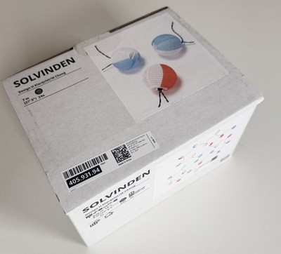 IKEA Solvinden Lichterkette Solar bunt 24 LED 405.931.94 solarbetrieben NEU OVP