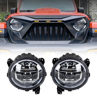 AMERICAN MODIFIED AMJPCC00101 9'' LED Halo Headlights w/Start-Up Animation