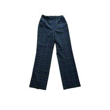 Pendleton Black Watch Plaid Wool Trousers Size 10 Vintage