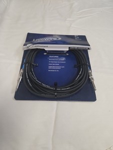 Livewire Advantage 20ft Shielded Instrument Cable 1/4" TS to Right Angle 24 AWG