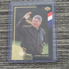 Upper Deck 1994 Honorary Captains Bill Clinton World Cup C1 Trading Card