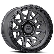 Lock Off-road Wheels Lunatic 20x10 Matte Grey With Matte Black Ring 4pcs A1