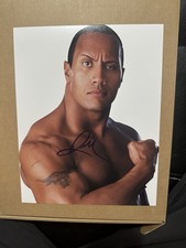 Dwayne “The Rock” Johnson WWE Autographed 8x10 photo COA