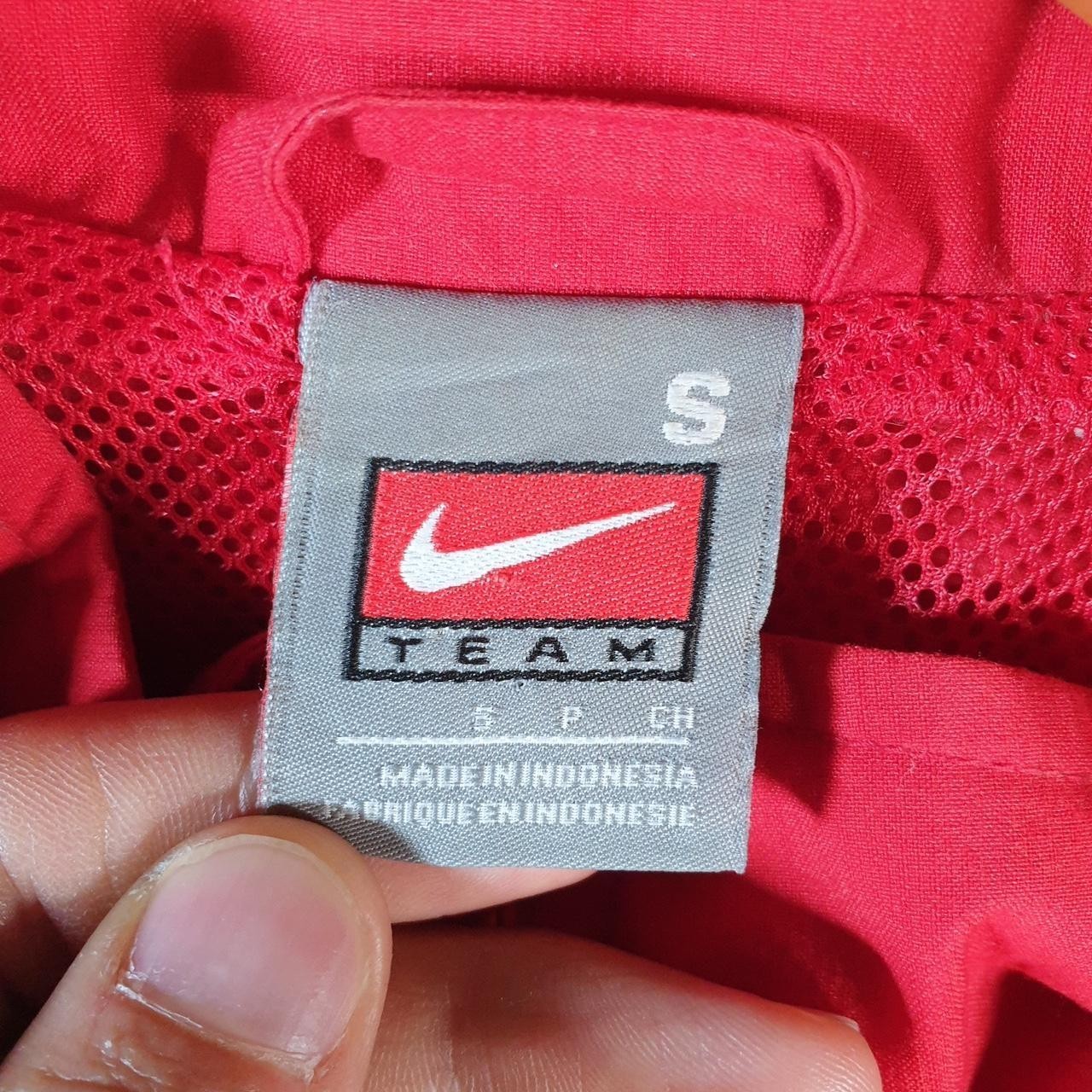 SACAI X NIKE Giacca a vento vintage Nike Team track jacket uomo piccola rossa USA swoosh full zip