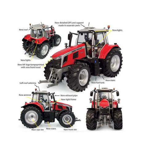 Trattore Massey Ferguson 7S.190 2023 1:32 Universal Hobbies Mezzi Agricoli E Acc-image