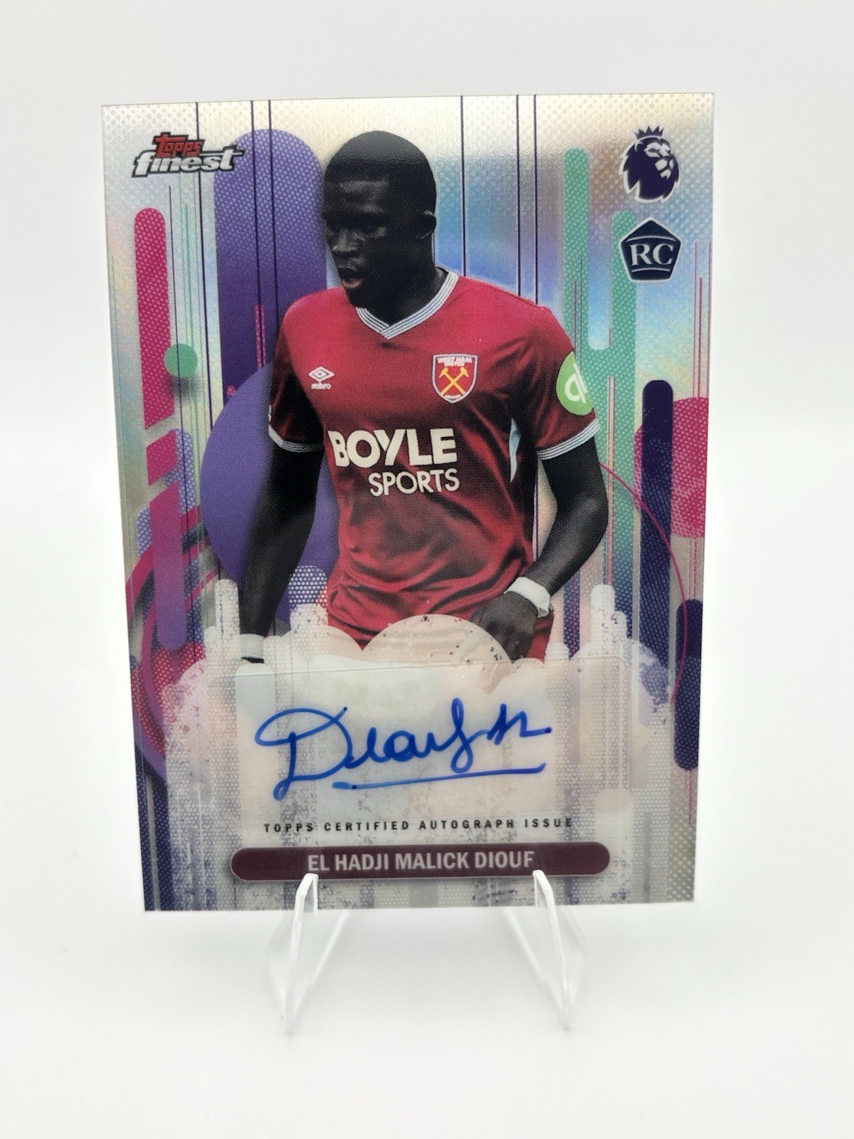 2025-26 Finest Premier League El Hadji Malick Diouf RC Auto
